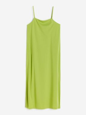 H&M Neon Green Slip Dress - Size S
